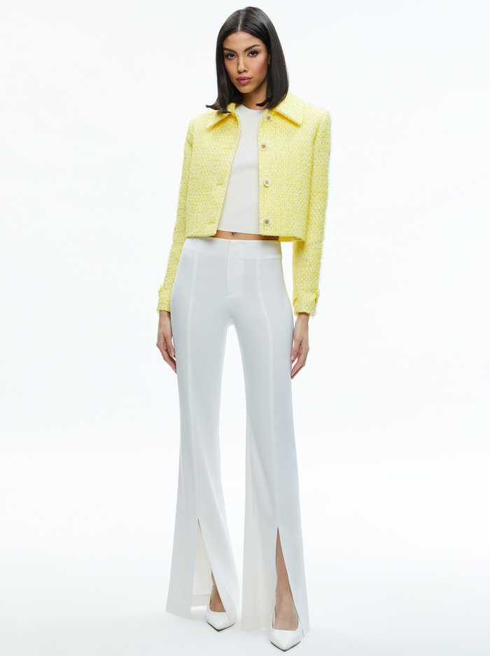 TAMMY 50S STYLE JACKET - HAPPY YELLOW image 2 - ALICE + OLIVIA