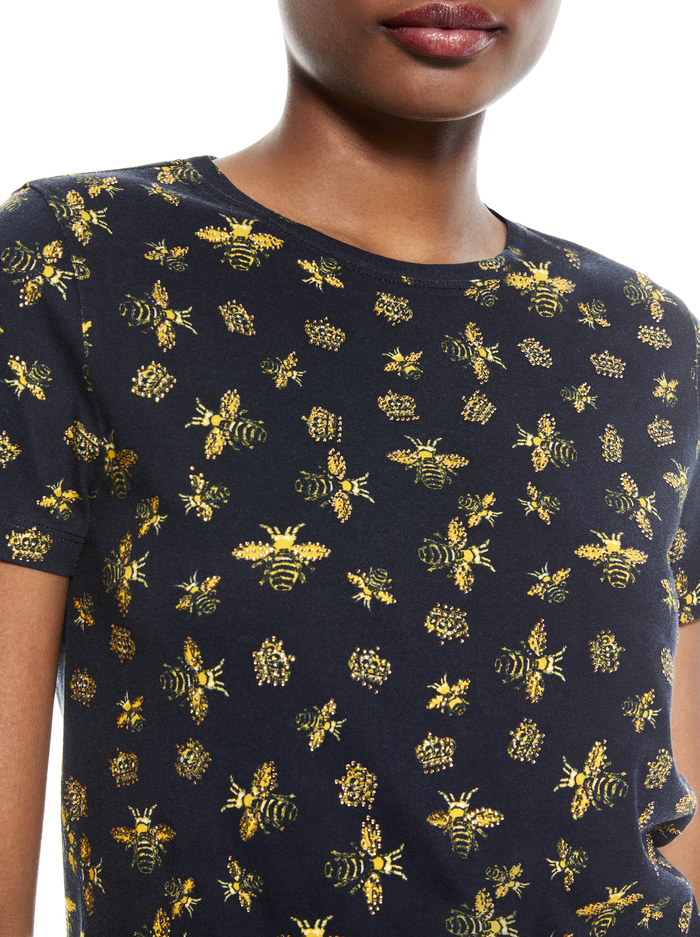 RYLYN CREW NECK TEE - QUEEN BEE image 3 - Alice And Olivia