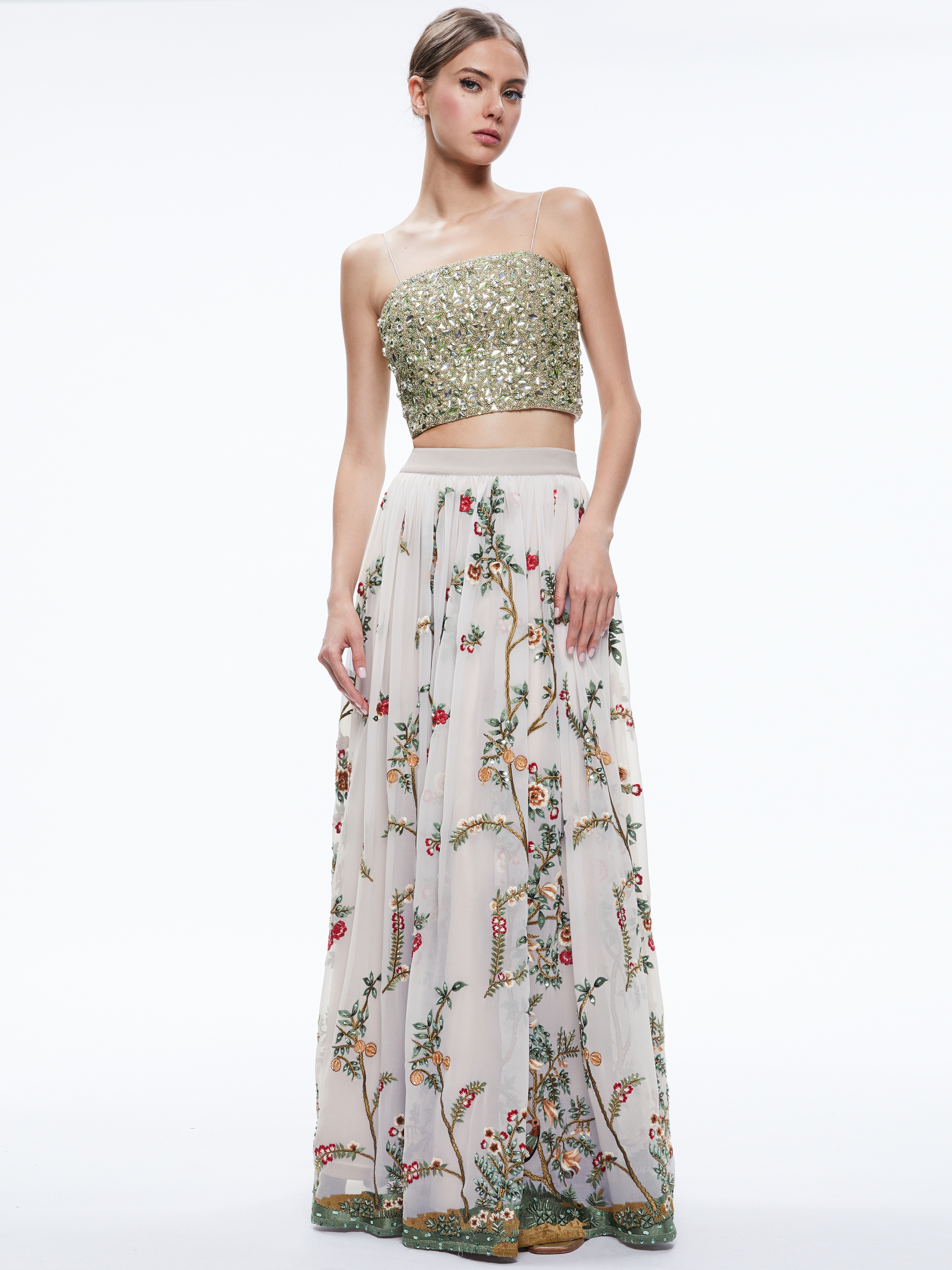Katrina Embellished Halter Maxi Gown (Navy) main image 0