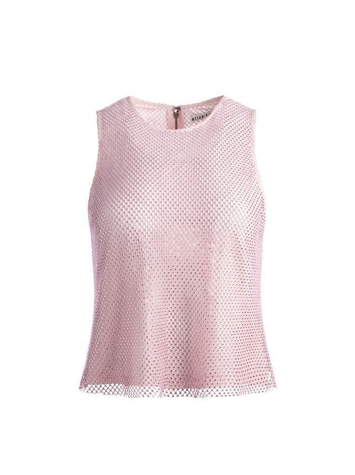 ANGELINA CRYSTAL EMBELLISHED TANK - PETAL image 5 - Alice And Olivia