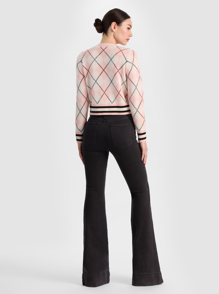 GRACE CASHMERE CARDIGAN - ENGLISH ROSE/MULTI image 2 - ALICE + OLIVIA