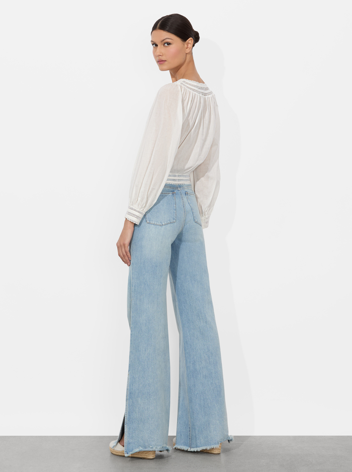 CHERELLE BUTTON DOWN BLOUSE - OFF WHITE image 2 - Alice And Olivia