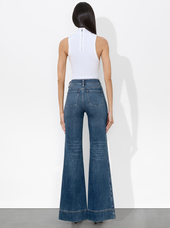 LOLA BLUE-MISSA EXPOSED BUTTON JEAN