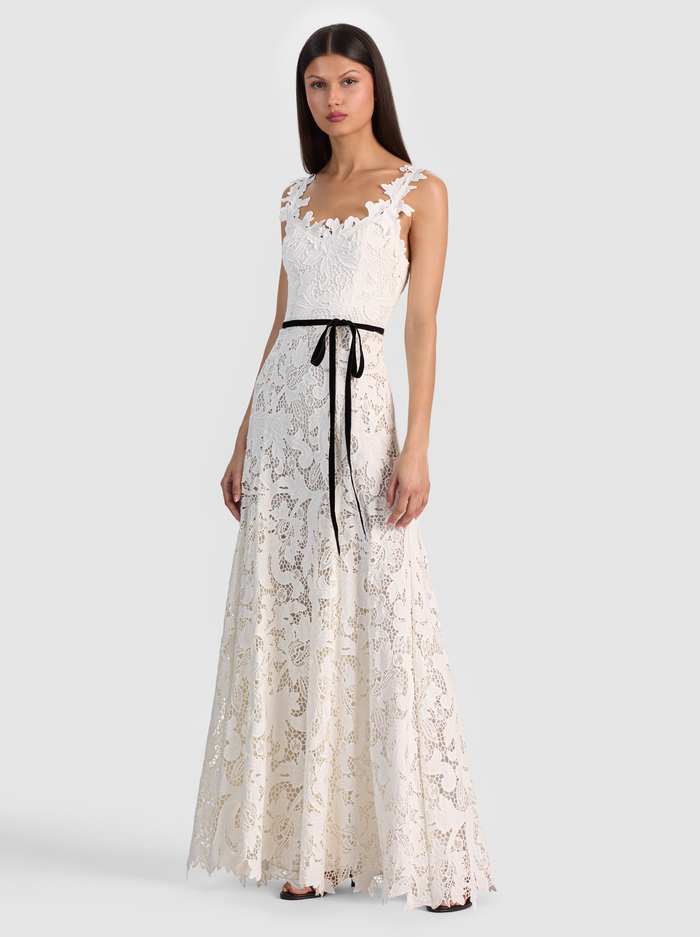 CALLA LACE MAXI DRESS - OFF WHITE image 5 - ALICE + OLIVIA