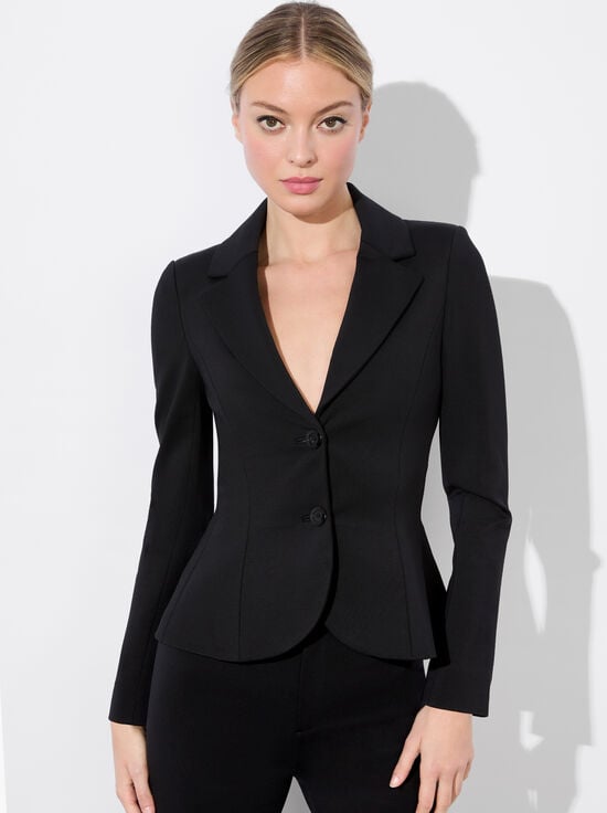 BLACK-IANA SCULPTED BLAZER