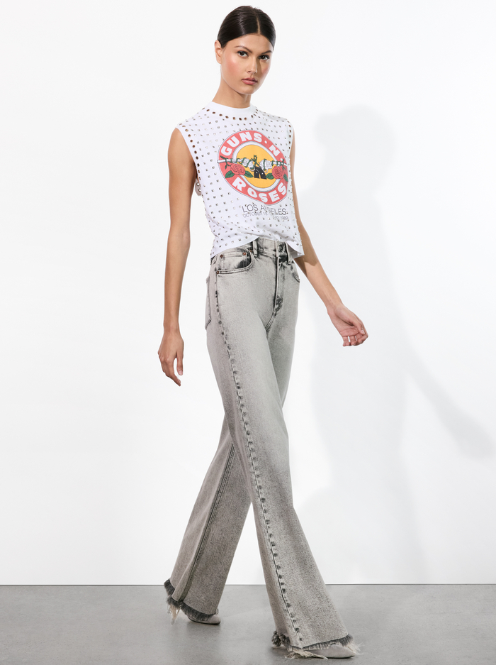 DELANCEY JEAN - PEYTON VINTAGE GREY image 4 - Alice And Olivia