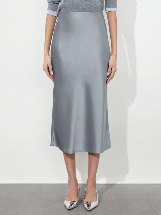 STORM GREY-MAEVE SLIP SKIRT