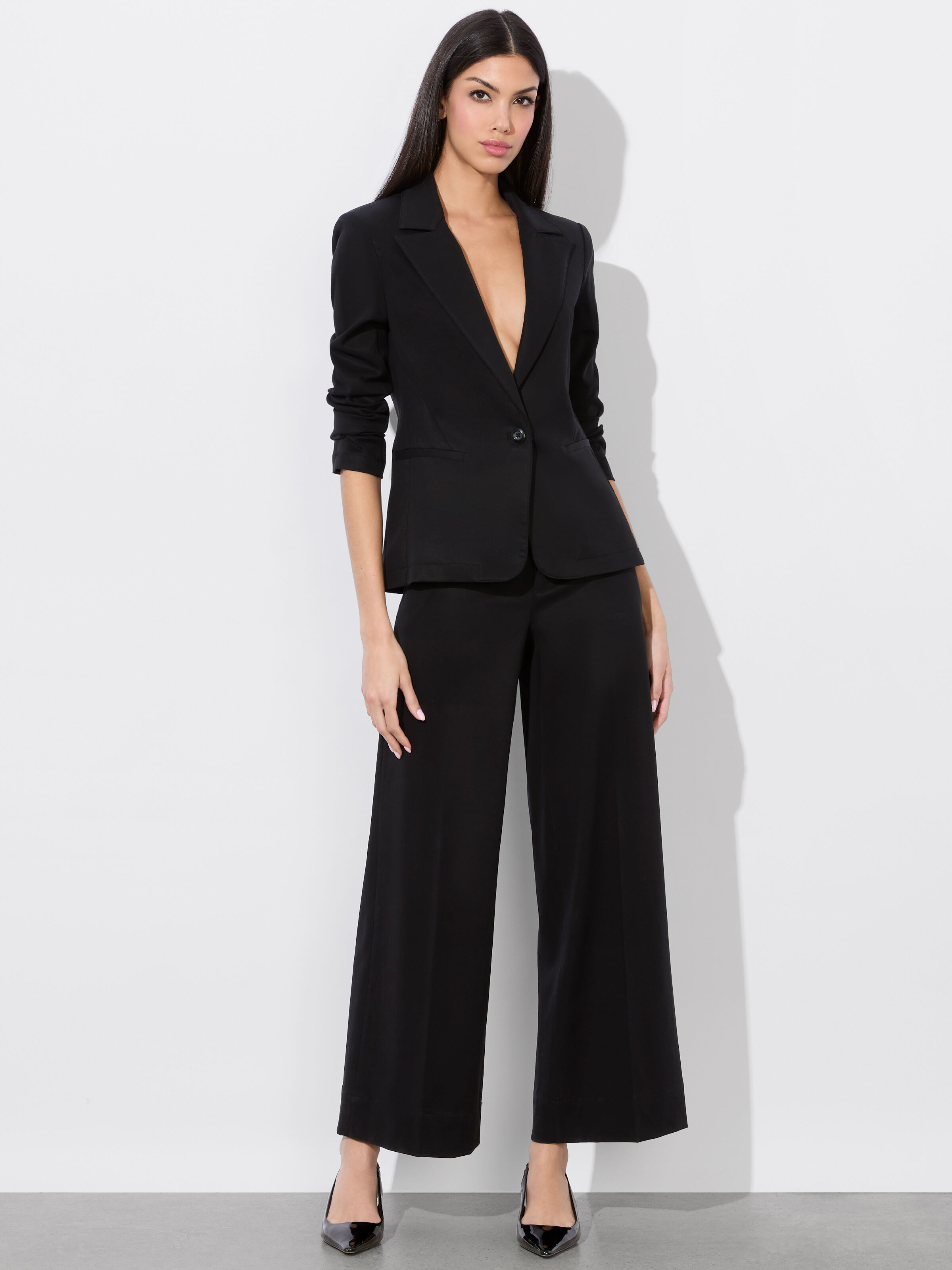 Yuki Trouser In Black | Alice + Olivia
