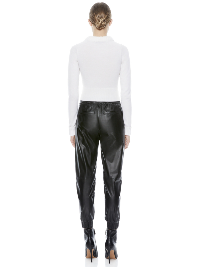 EON CROPPED SWEATER - WHITE image 2 - Alice And Olivia