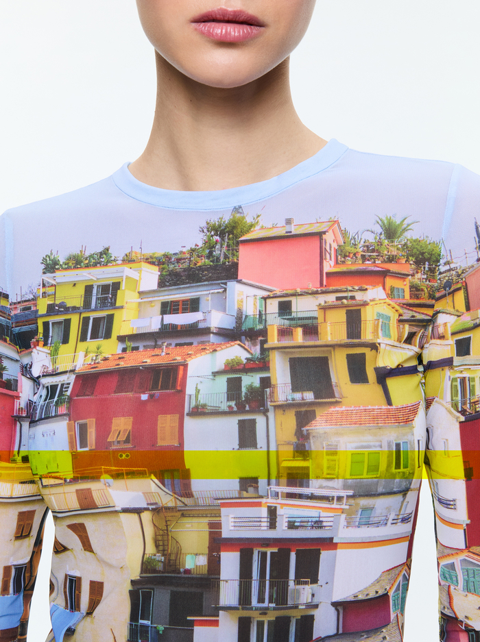 DELAINA MESH TOP - ITALIAN LANDSCAPE image 3 - Alice And Olivia