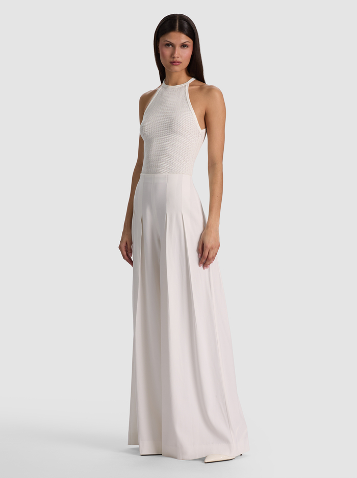 HEIDI POINTELLE TANK - SOFT WHITE image 4 - ALICE + OLIVIA