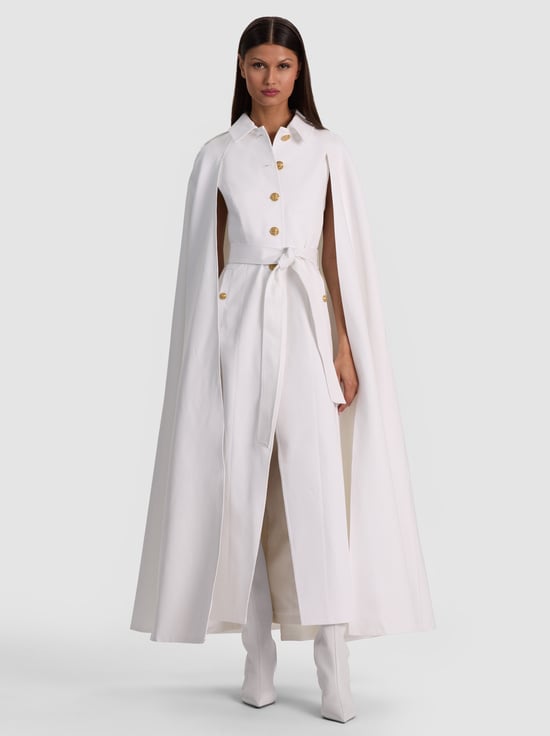 OFF WHITE-KOHLER MAXI TRENCH CAPE