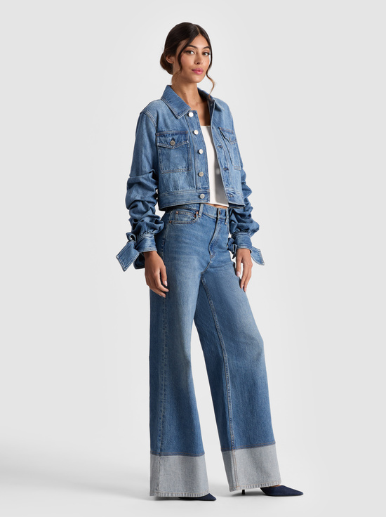 AMI BLUE-TIFF DENIM JACKET