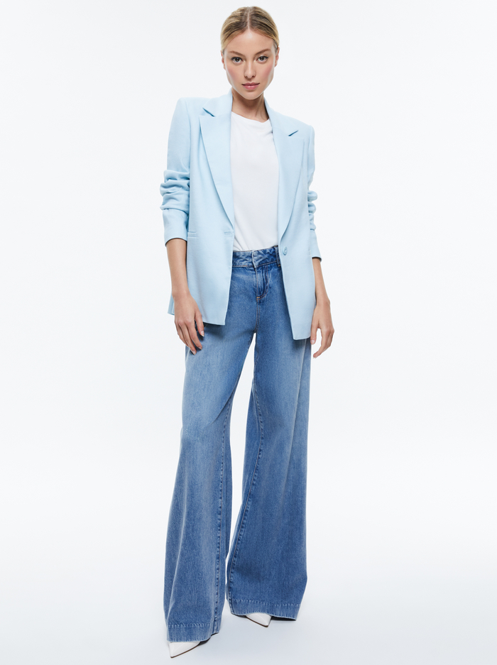 DENNY BOYFRIEND BLAZER - SPRING SKY image 1 - Alice And Olivia