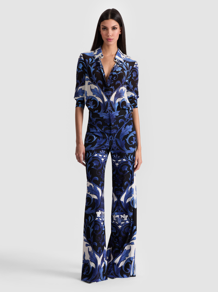 WILLA SILK BLOUSE - REGAL RETREAT image 1 - Alice And Olivia