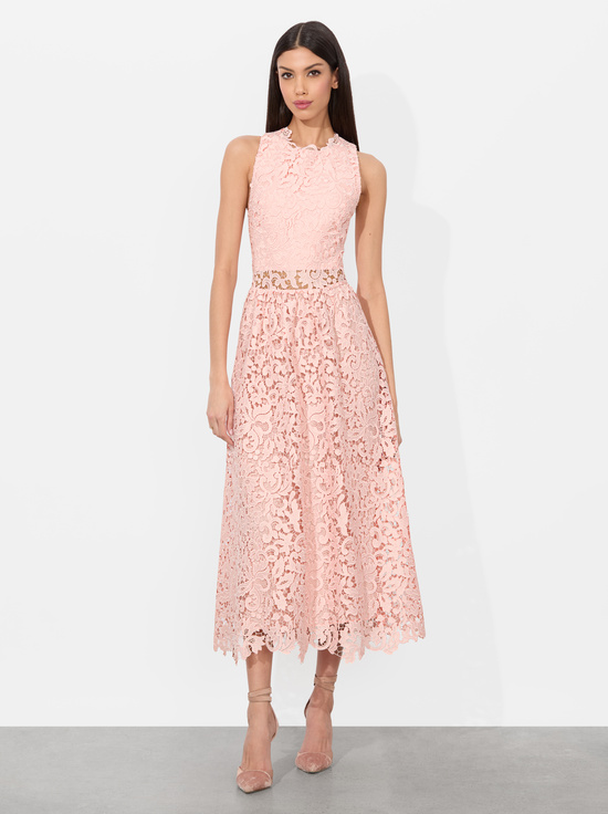 PINK BLOOM-BABETTE MIDI DRESS