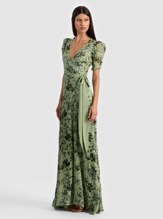 MYSTIC GARDEN SAGE-TIANA MAXI DRESS