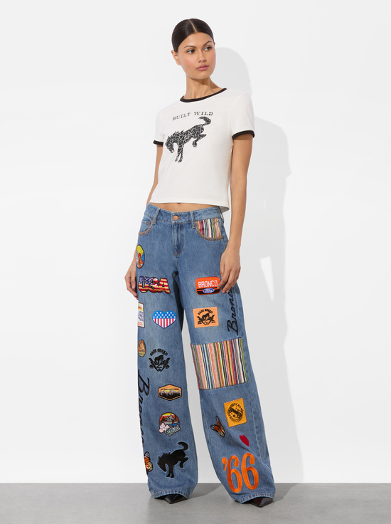 BUILT WILD-A+O X BRONCO ONIE BABY TEE