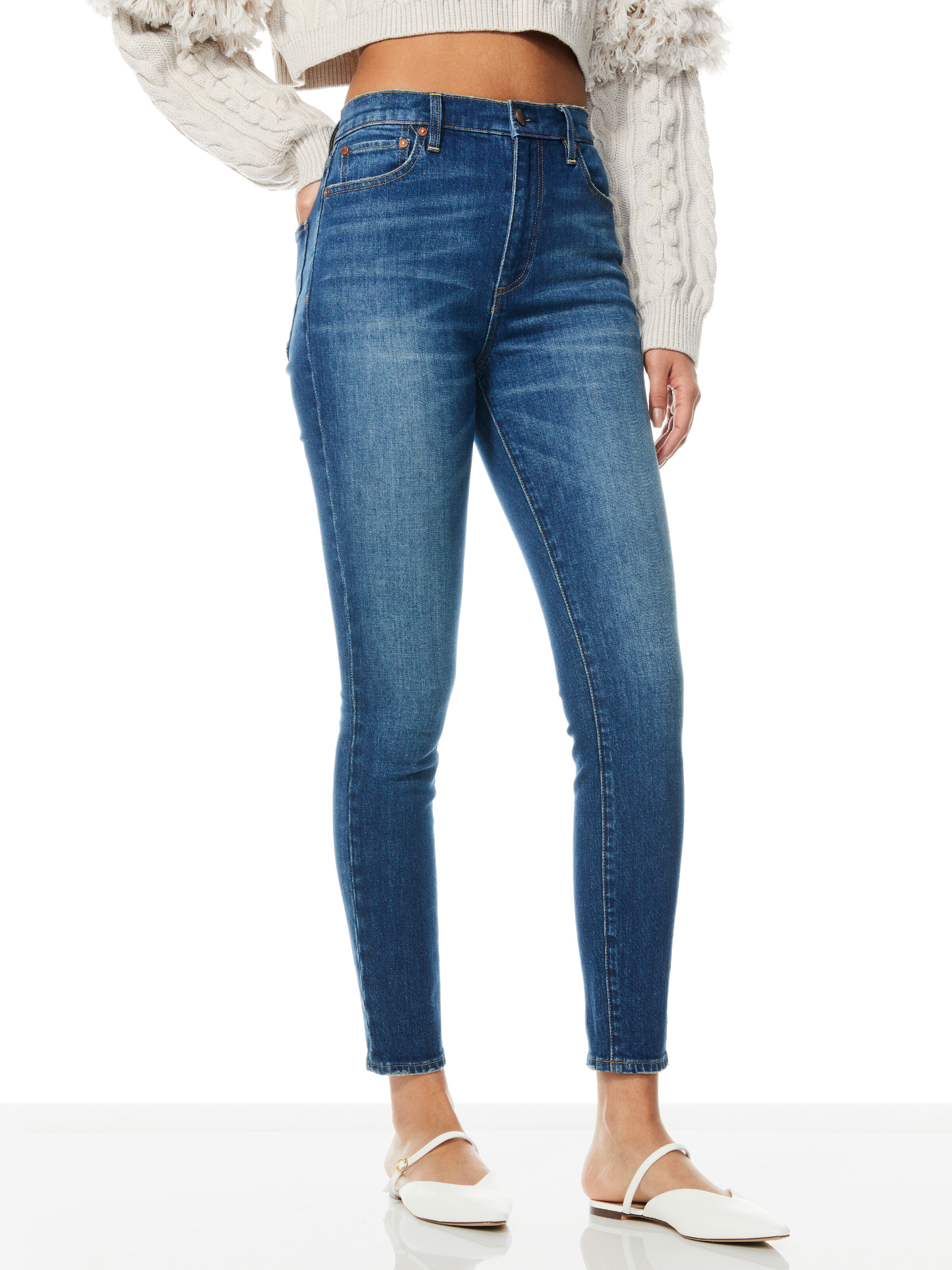 Alice and olivia good high cheap rise jeans