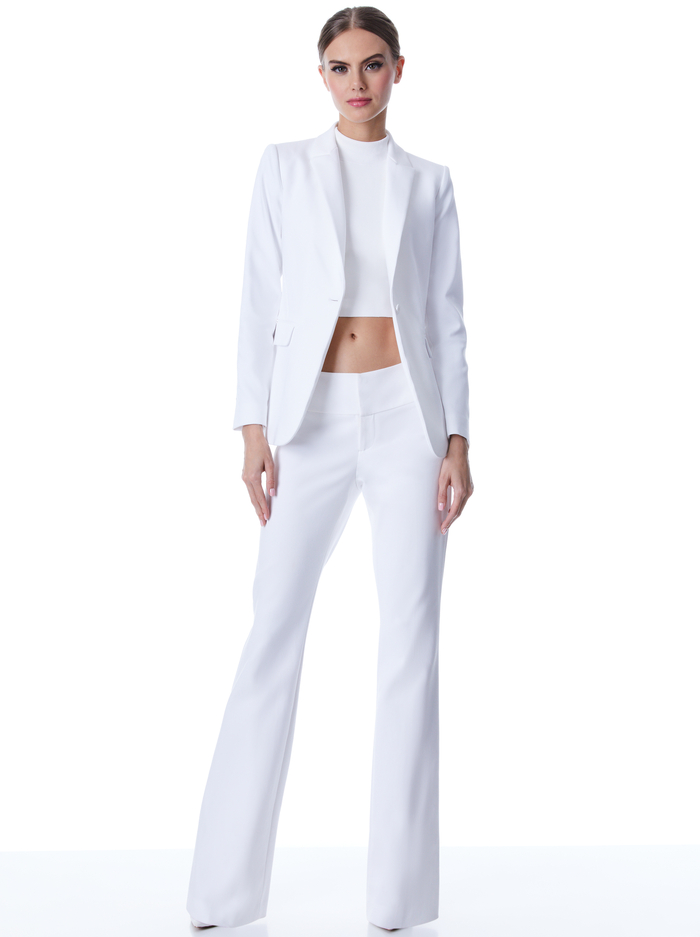 MACEY FITTED BLAZER - WHITE image 2 - Alice And Olivia