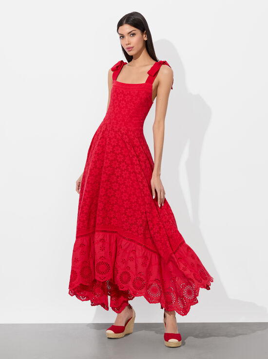 ROSALEE EYELET MAXI DRESS