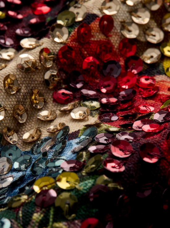 FLOURISH-GATZ EMBELLISHED TOP