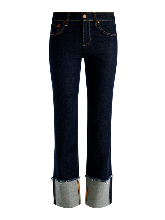 DARK RINSE-ABILENE CUFFED JEAN