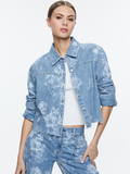 FINELY RAW HEM BUTTON DOWN - LOTUS FLORAL