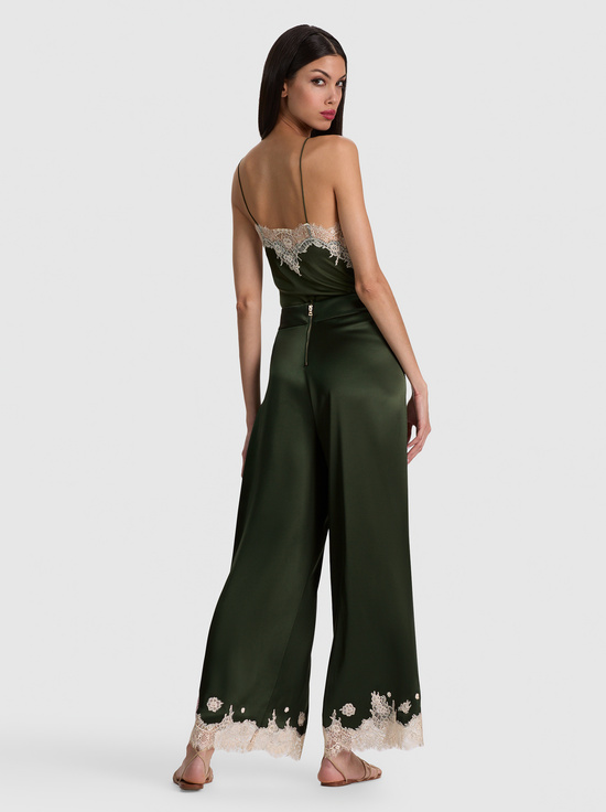 DARK FERN-ATHENA LACE GAUCHO PANT