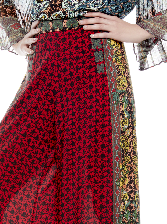 ATHENA FLARED WIDE LEG PANT - ALWAYS FOREVER MULTI image 3 - Alice And Olivia