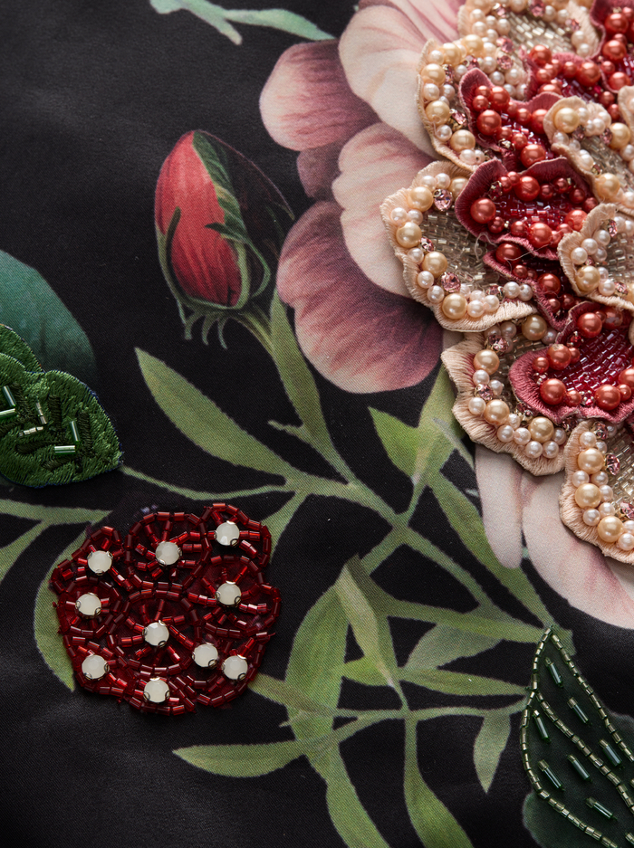 MAXINE EMBELLISHED GOWN - MAGIC GARDEN BLACK image 1 - ALICE + OLIVIA