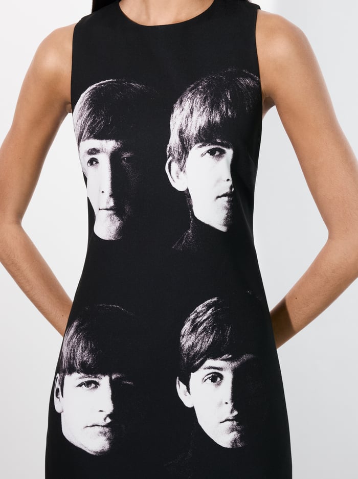 A+O X THE BEATLES CLYDE SHIFT DRESS - FAB FOUR image 2 - Alice And Olivia