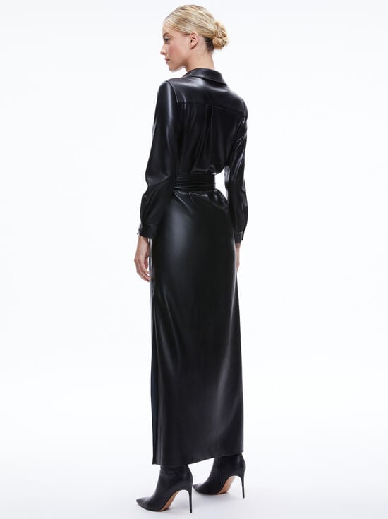 BLACK-CHASSIDY VEGAN DRESS