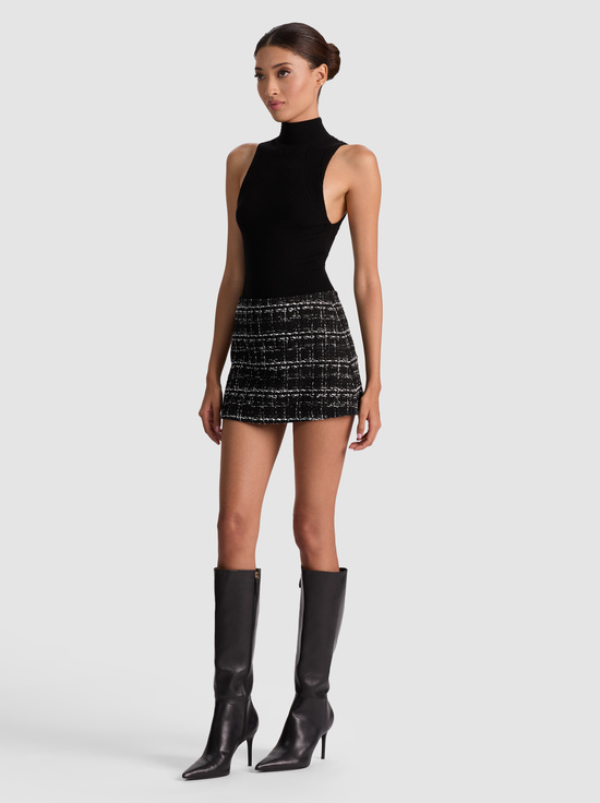 BLACK/OFF WHITE-MACE MINI SKORT