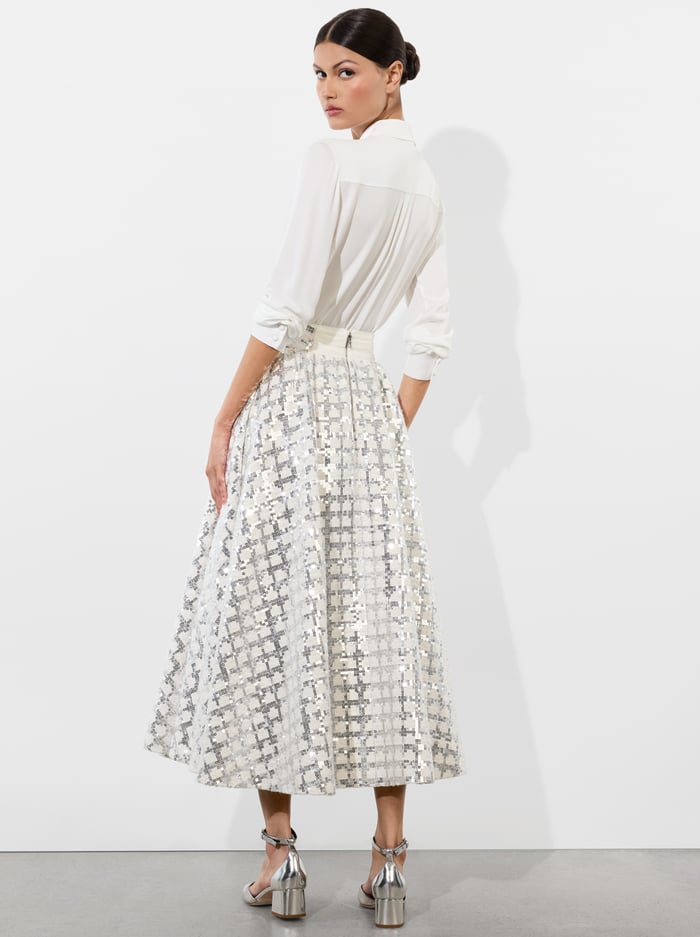 NILDA VOLUMINOUS SKIRT - OFF WHITE image 2 - Alice And Olivia