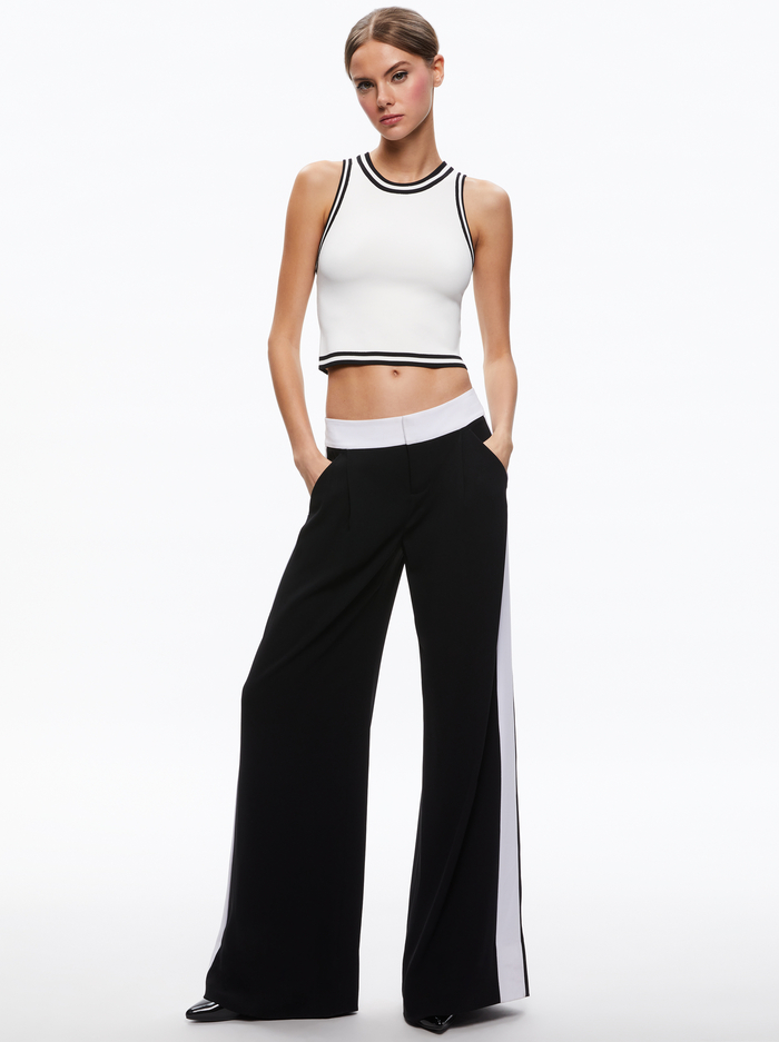 RYDEL TANK - SOFT WHITE/BLACK image 4 - Alice And Olivia