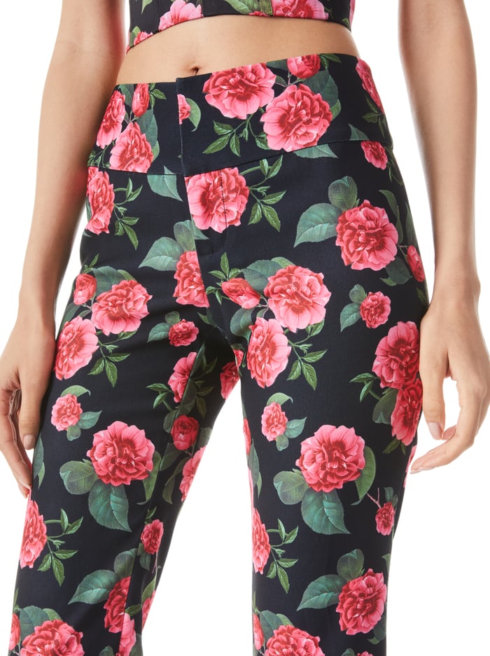 OLIVIA BOOTCUT PANT - CHERI FLORAL image 3 - Alice And Olivia