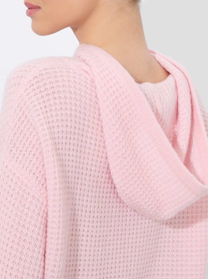 EMMANUELLE CASHMERE HOODIE - SHELL PINK image 4 - Alice And Olivia