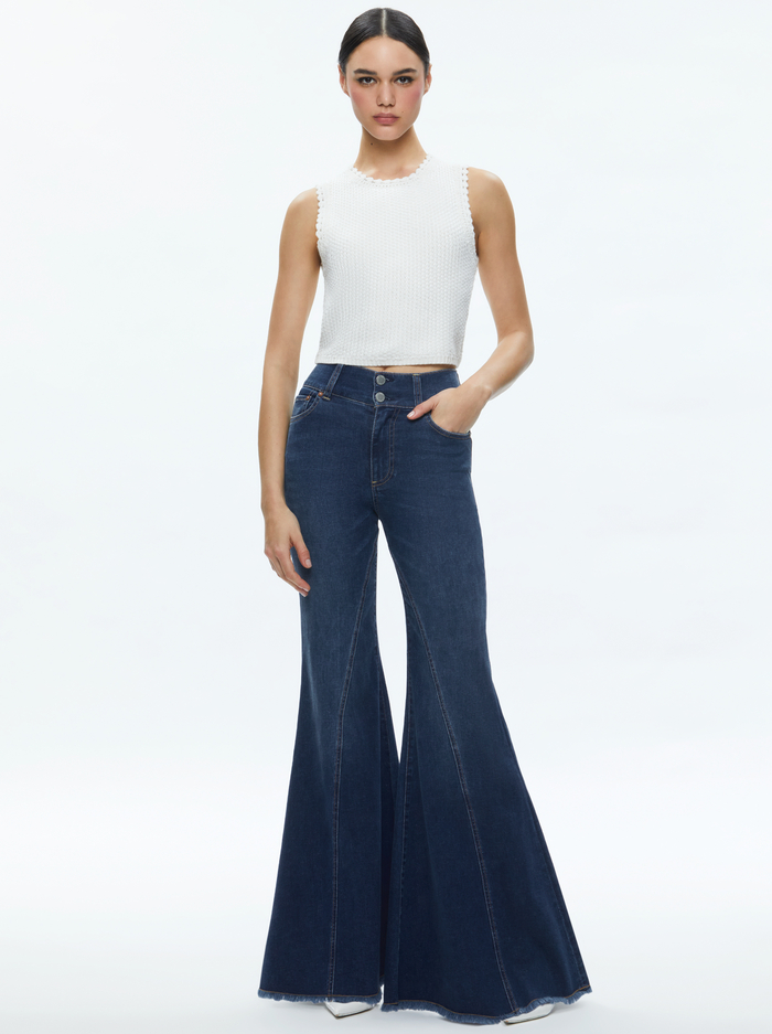 AMITY TANK - SOFT WHITE image 2 - Alice And Olivia