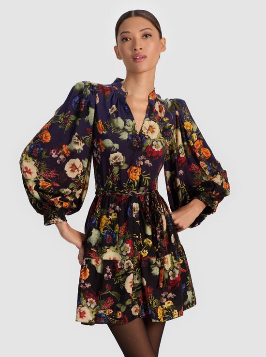MAGIC GARDEN GRADIENT-ANTONETTE MINI DRESS
