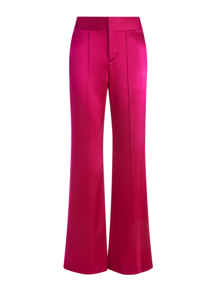 DYLAN HIGH WAISTED WIDE LEG PANT - RASPBERRY image 5 - Alice And Olivia