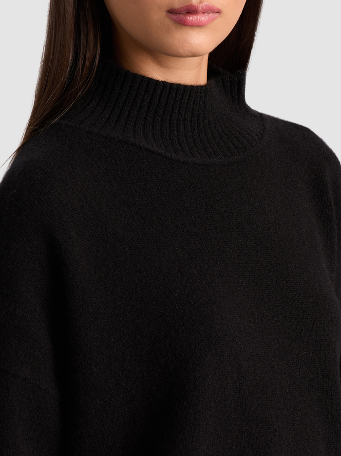 MELIE CASHMERE PULLOVER - BLACK image 3 - Alice And Olivia