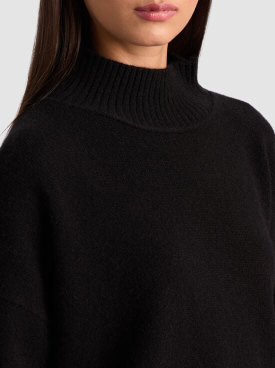 BLACK-MELIE CASHMERE PULLOVER