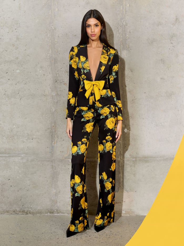 MYA PRINTED BLAZER - ROSEHIPS image 6 - Alice And Olivia