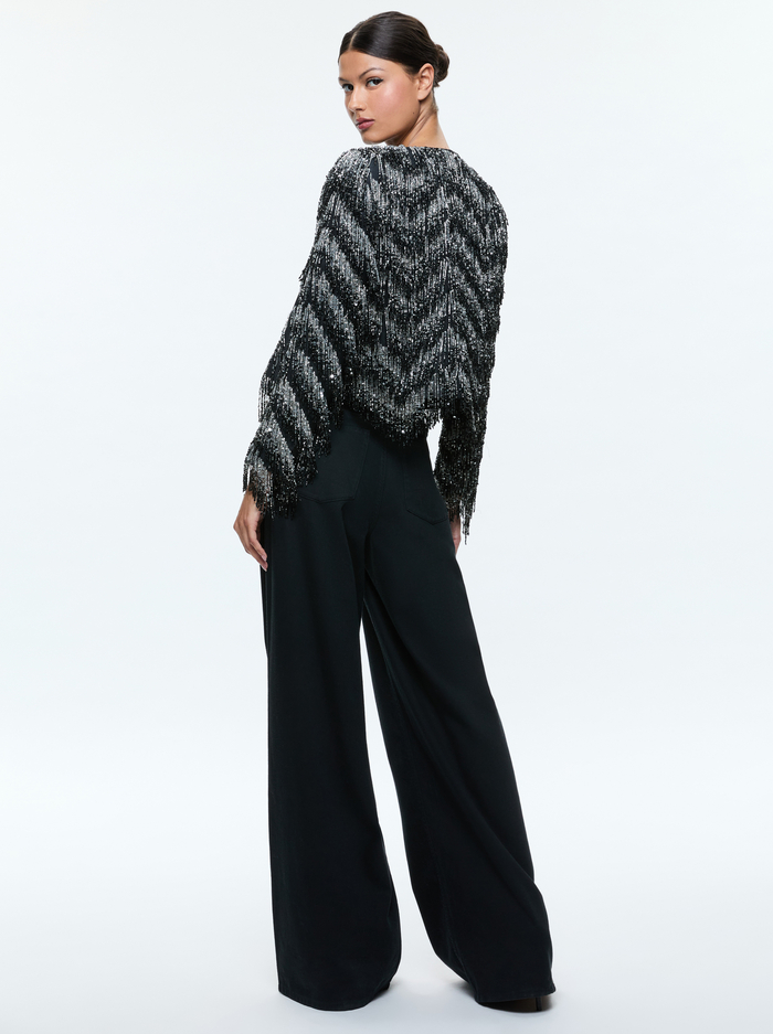 KIDMAN JACKET - BLACK/SILVER image 2 - Alice And Olivia