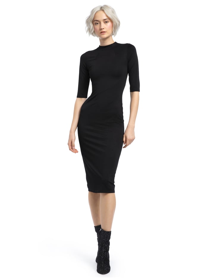 DELORA MIDI DRESS - BLACK image 4 - Alice And Olivia