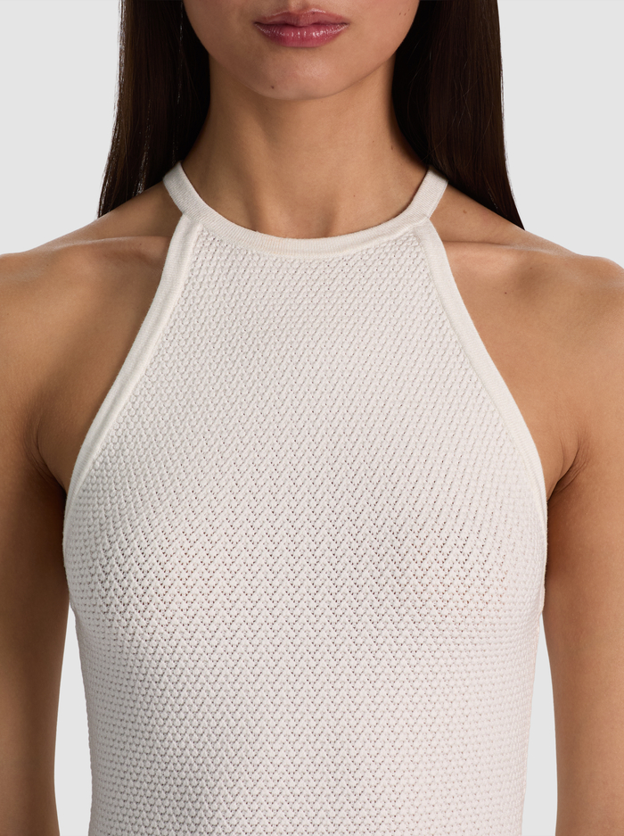 HEIDI POINTELLE TANK - SOFT WHITE image 3 - ALICE + OLIVIA