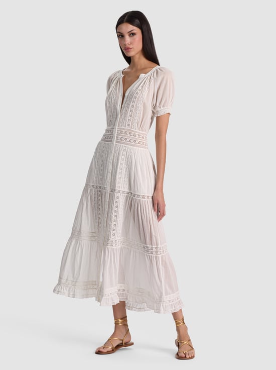 OFF WHITE-KATHRYN MIDI SHIRT DRESS