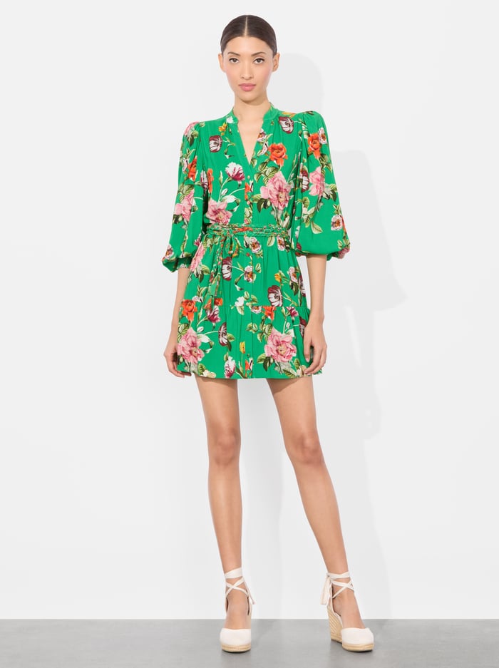 ANTONETTE MINI DRESS - HAMPTONS FLORAL LARGE - Alice And Olivia