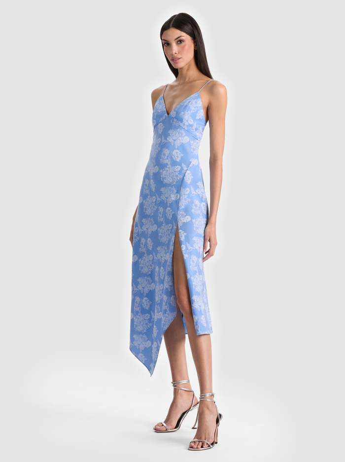 JULIETTA MIDI SLIP DRESS - CAROLINA BLUE image 3 - ALICE + OLIVIA